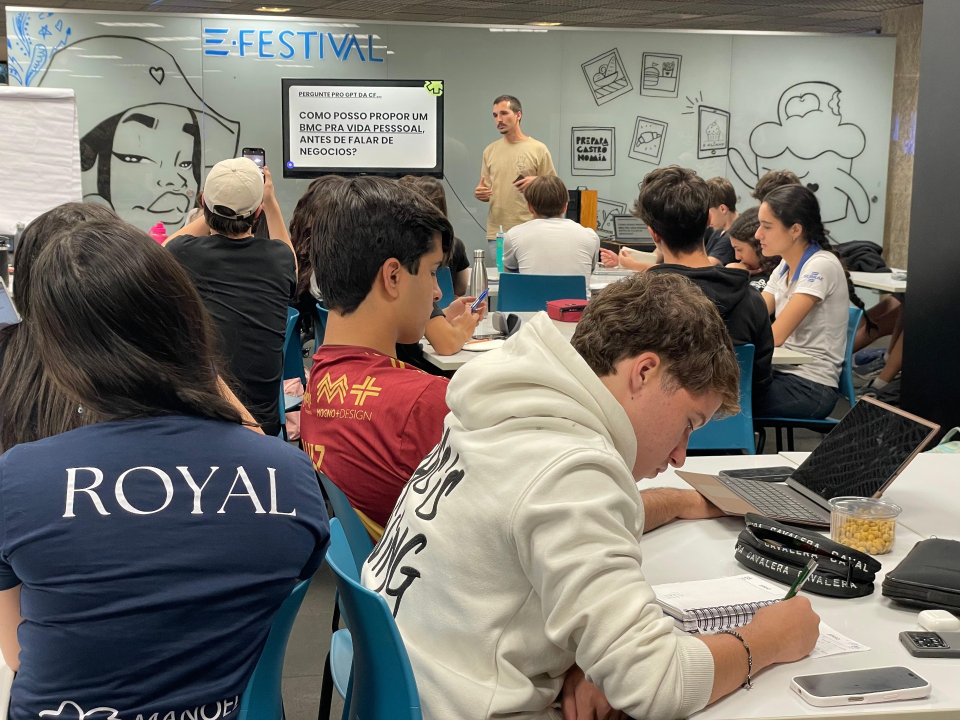 CF Club, E-Festival, mentoria com jovens